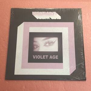 美品 LP カラー盤 シュリンク付 Night Sins Violet Age ナイト シンズ ダークウェーブ ポストパンク