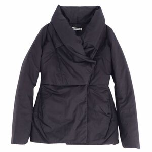 ジルサンダー JIL SANDER ジャケット コート 中綿入り ナイロン 無地 アウター レディース イタリア製 34(XS相当) 黒 cg12om-rm21c14164