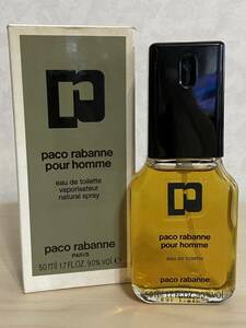 パコラバンヌ プールオム オードトワレ 50ml 満タンに近いお品物　香水 paco rabanne pour homme スプレー　EDT SP 定形外発送は350円