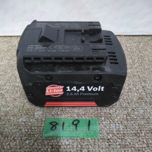 外8191 ジャンク品 レタパ ボッシュBOSCH バッテリー リチウムイオンLi-ion 14.4v 　電動工具ツール