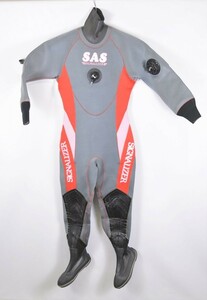 SAS 5mm 女性用 ドライスーツ（155cm/47kg/ブーツ23cm)［Dsuit-1912-04］