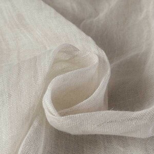 ♪麻コットンガーゼタンブラー アイボリーｘブルーｘ紺 巾：115cm♪4m[9788]