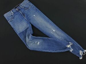 J BRAND ジェイブランド ダメージ加工 カットオフ スキニー デニムパンツ size26/青 ■■ ☆ djc4 レディース