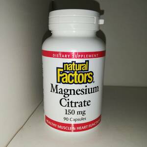 マグネシウム 150mg クエン酸 90粒 Natural Factors【新品・送料込】