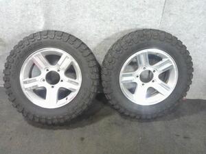 スズキ ジムニー 純正 アルミホイール 2本 16×5.5J オフセット＋22 PCD134.7 5穴 ハブ径108ｍｍ LT185/85R16