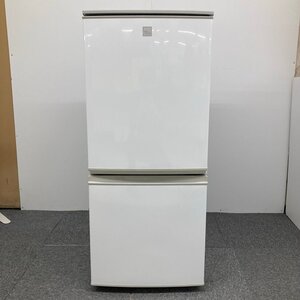 SHARP シャープ 137L 2ドアノンフロン冷蔵庫 keyword キーワード SJ14E6KW ホワイト 2019年製[D0826]