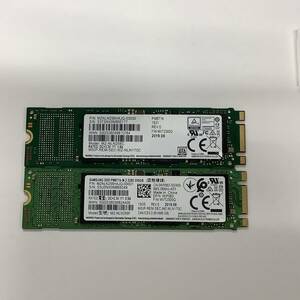 S60618161 SAMSUNG M.2 SATA 256GB SSD 2点【中古動作品】