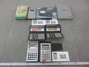 K234【1-22】★ 文具店在庫品 CASIO カシオ 電卓 関数電卓 4点 fx-3600P SL-2000 SL-120 SL-110 他 電子辞典 手帳 電話帳 4点