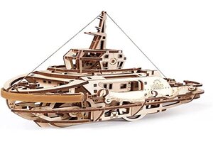 Ugears ユーギアーズ Tugboat タグボート 木製 ブロック DIY パズル 想像力 創造力 おもちゃ