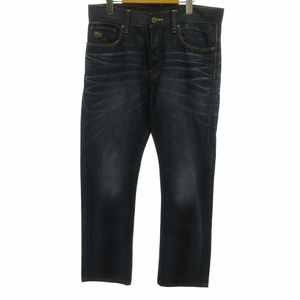 ジースターロウ G-Star RAW 3301 デニムパンツ ジーンズ ジーパン ヒゲ ハチノス インディゴブルー 青 約M ■GY09 メンズ