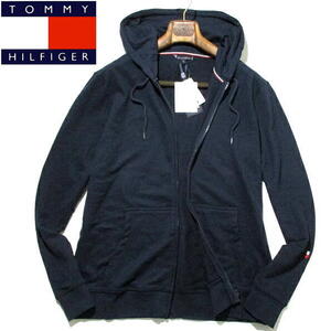 新品 未使用▼トミーヒルフィガー　ジップアップ　スウェットパーカー　フーディー　紺　ネイビー　Mサイズ　TOMMY HILFIGER　パーカ