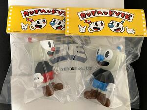 neoplayerone cuphead カップヘッド 2体セット マグマン スタンダードver ネオプレイヤーワン ソフビ デヅゴジ　ゴジラ　デビルマン　