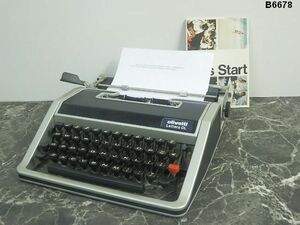 B6678M Olivetti オリベッティ 英文タイプライター lettera DL レトロ アンティーク 印字確認済