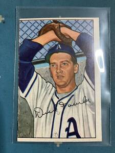 1952 Bowman 本物　Vintage　#190 Dick Fowler Philadelphia Athletics