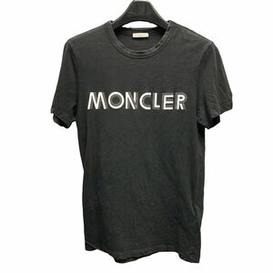 【中古】 MONCLER モンクレール ロゴ Tシャツ F20918C75910 ブラック XS カットソー 半袖 23018840DS