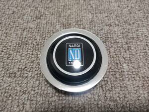 正規品 NARDI ナルディ クラシック ステアリング 用 ホーンボタン 旧車 ウッド レザー ラッパマーク無し 9