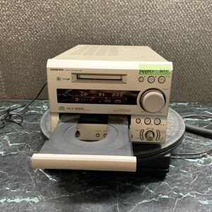 MYM11-610 激安 ONKYO FR-X7 CD/MD TUNER AMPLIFIER 通電OK 中古現状品 ※3回再出品で処分