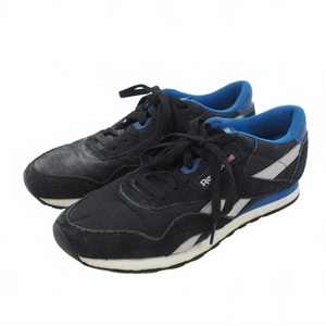 リーボック Reebok CL Nylon RS スニーカー 黒 ブラック メンズ