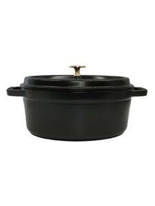 Staub◆鍋/ピコ・ココット オーバル/容量:2.35L/サイズ:23cm/BLK/40500-231