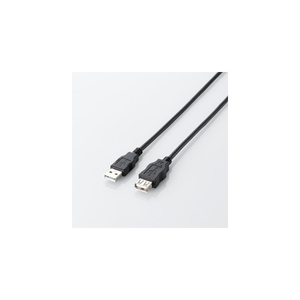 まとめ得 エレコム エコUSB2.0延長ケーブル(AM-AFタイプ) 5m ブラック U2C-JE50BK x [3個] /l