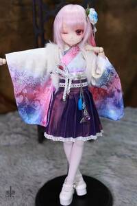 「桜本屋」華麗短い和服《雪桜》★★ONE OFF★★ ミニドルフィードリーム MDD-S/M/L胸