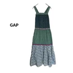 S3125【GAP ギャップ】S　総柄 ティアード キャミワンピース