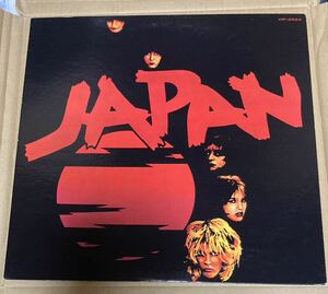 78年ビクター日本盤、帯無しオリジナルLP ジャパン／果てしなき反抗〜対訳掲載ライナー付き