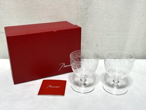 ▽Baccarat バカラ ローハングラス ペアグラス 中古▽012046