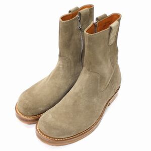 nonnative　 ノンネイティブ 24AW RANCHER ZIP UP BOOTS WIDE COW LEATHER サイドジップスエードブーツ 7 1/2 カーキ