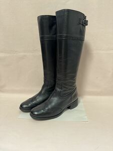 PISARO　黒　ロングブーツ　美品　サイズ24　キング