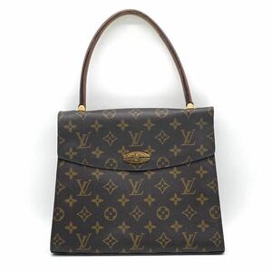 1円 LOUIS VUITTON ルイヴィトン モノグラム マルゼルブ ハンドバッグ ターンロック ゴールド金具 M51379