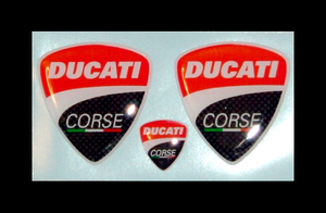 ★DUCATI CORSE 立体デカールセット （NEWデザイン）★