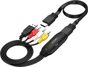 RCA to HDMI 変換コンバーター 3色端子 hdmi 変換 SASADA コンポジット hdmi 変換 レトロゲーム機（X