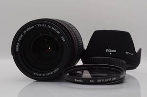 ★実用美品★ シグマ SIGMA 28-300mm F3.5-6.3 DG MACRO 前後キャップ&フィルター&フード付 ペンタックスK用(AF) 同梱可 #kw790