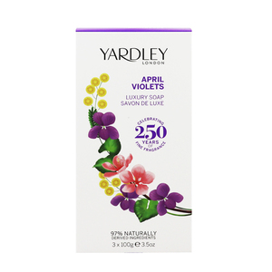 ヤードレー ロンドン エイプリル ヴァイオレット ラグジュアリー ソープ 3個セット 100g×3 APRIL VIOLETS LUXURY SOAP YARDLEY LONDON