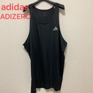 アディダス ADIZERO ランニング タンクトップ 未使用 adidas アディゼロ シングレット ランシャツ ランニングトップ 2XL