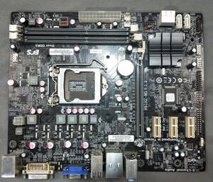 【中古パーツ】BIOS確認のみ、H61H2-M5 V:1.0 マザーボード ＩＯパネル LGA1155 ■MB5136