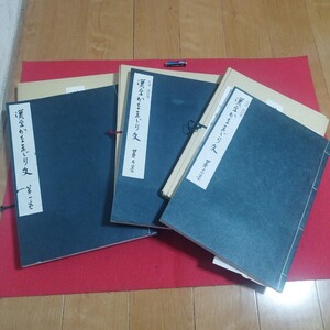 漢字かなまじり文 3冊揃 大渓洗耳 昭和58 書道拓本楷書臨書唐本行書写経折帖法書仏教御経写本習字小野道風中国中華王羲之見本帖PJ