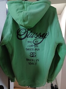 希少ステューシーSTUSSYスウェットプルオーバーパーカー