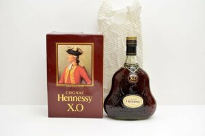 【rmm1】1円～ 未開栓 Hennessy ヘネシー XO 金キャップ グリーンボトル コニャック ブランデー 700ml 40% 古酒 ＊同梱不可