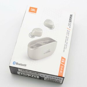 3641▲ JBL WAVE100 TWS 完全ワイヤレスイヤホン Bluetooth/USBタイプC/アイボリー JBLW100TWSIVR【0520】