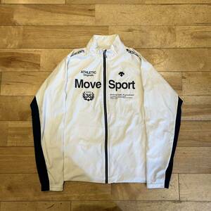 ★DESCENTE/デサント/MOVE SPORT/ムーブスポーツ/トラックジャケット/ジャージ/スポーツ/ロゴ/メンズ/XLサイズ