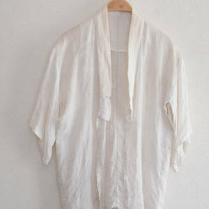 麻 古布 襦袢 着物 ジャパンヴィンテージ リメイク素材 無地 単色 Hemp Fabric Juban Kimono Japan Vintage Plain Color