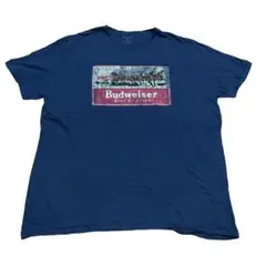 【Budweiser US公式 希少2XL バドワイザー ビール企業 Tシャツ】