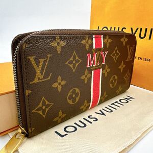 3740【極美品】LOUIS VUITTON ルイヴィトン モノグラム ジッピーウォレット フューシャ ラウンドファスナー 長財布 M41895/SP4141