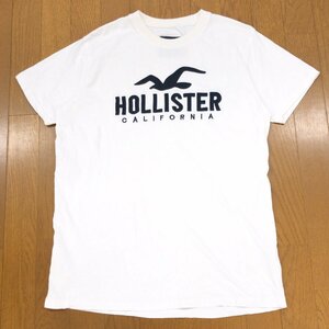 HOLLISTER ホリスター ロゴワッペン Tシャツ XL 白 ホワイト 半袖 アメカジ 古着 2L LL 特大 大きいサイズ 国内正規品 メンズ 紳士