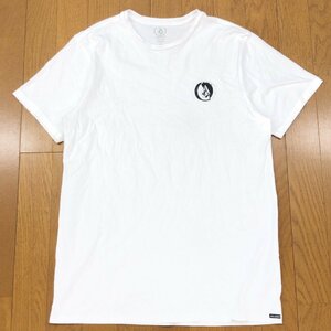 VOLCOM ボルコム ストーンロゴプリント Tシャツ L 白 ホワイト 半袖 ワンポイント スケート スノーボード サーフ系 サーフィン メンズ 紳士