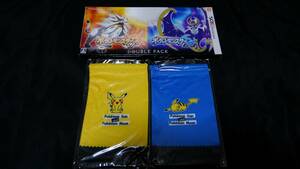 新品◆ポケットモンスター サン ムーン ダブルパック 初回限定特典 オリジナルマイクロファイバーポーチ / 3DS