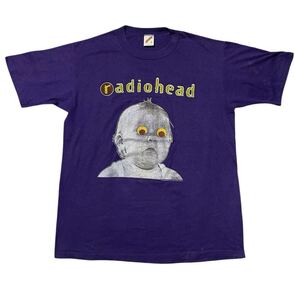 1993 Radiohead Pablo Honey Tour JEEZERS製 L Brockum ヴィンテージ Tシャツ 音楽 オルタナティブ ロック バンド 袖シングルステッチ