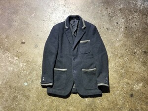 COMME des GARCONS HOMME DEUX 13AW 染色加工ウール2Bジャケット 本切羽 2013AW AD2013 コムデギャルソンオムドゥ